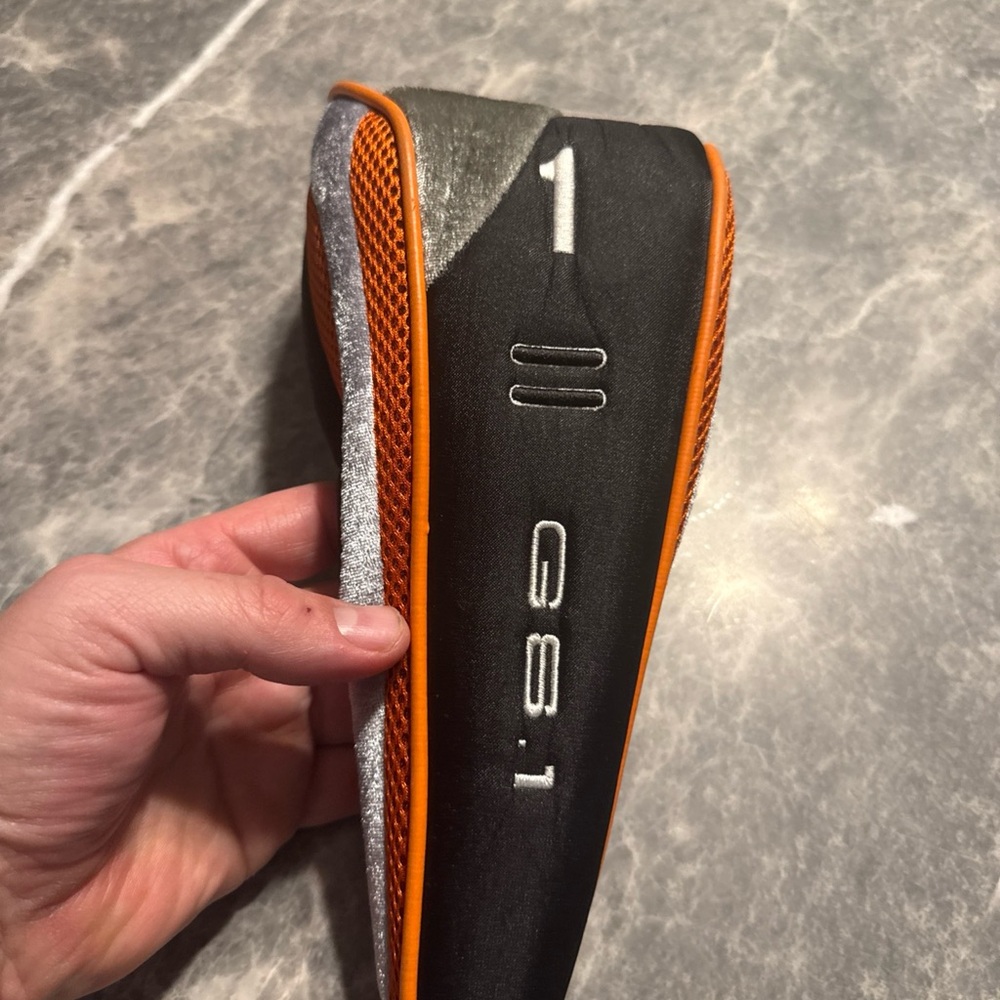 Acuity Golf Club Black & Orange Wood Headcover GS.1 1 Driver Cover